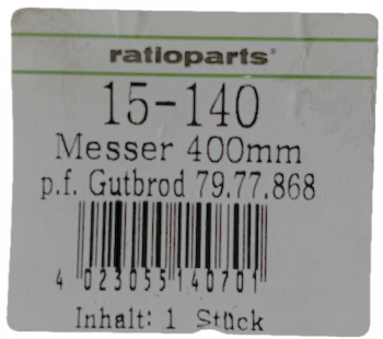 Ersatzmesser, Messer für Gutbrod HE 40 / HE 40 L, Vergl.: 079.77.868 / 079.77.877