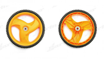 Hinterrad mit Lager 293x12,9mm, Partner P53-160DW, Vergl.-Nr.: 532 40 35-09