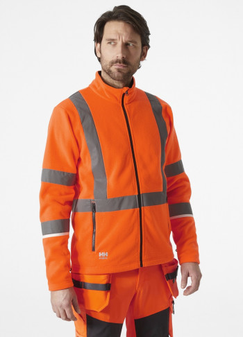 Helly Hansen UC-ME Hi Vis Fleecejacke, orange, Größe: 3XL