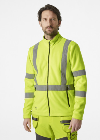 Helly Hansen UC-ME Hi Vis Fleecejacke, neongelb, Größe: S