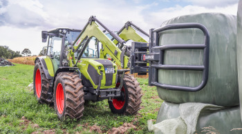 SAPHIR Folienballenzange FBZ, Rundballengreifer 900 - 1600 mm, max. 1 To. Hof- und Radlader bis 2,5 t