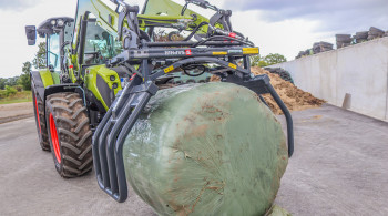 SAPHIR Folienballenzange FBZ, Rundballengreifer 900 - 1600 mm, max. 1 To. Hof- und Radlader bis 2,5 t