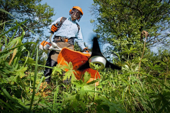 STIHL Benzin-Motorsense FS 240 C-E, Doppelschultergurt