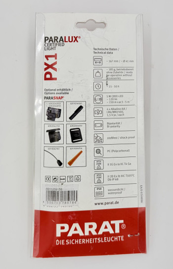 PARAT PARALUX® PX1 LED Sicherheitsleuchte (Art.-Nr. 6911252158)