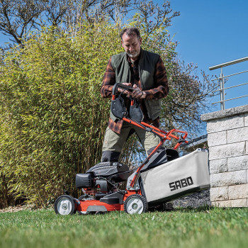 SABO Benzin Rasenmäher 47 PRO VARIO, 47cm Schnittbreite, Radantrieb