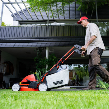 SABO Akku Rasenmäher 47 Accu Vario, 45cm Schnittbreite