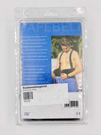 Original TECTOR SAFEBELT verstellbarer Rückenstützgurt (8180) für optimalen Arbeitsschutz, Größe S