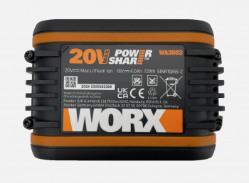 WORX WA3553 Akku 20V 4.0 Ah Li-Ion