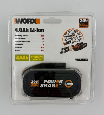 WORX WA3553 Akku 20V 4.0 Ah Li-Ion
