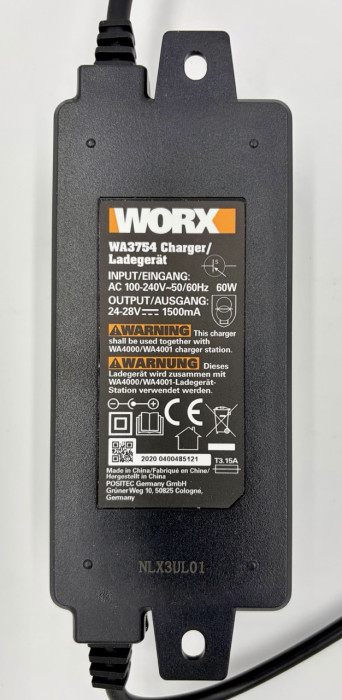 Original Netzteil / Ladegerät WA3754  (Art.-Nr. 50029507) für Worx Landroid