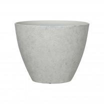 Blumentopf Ø: 37 x H: 29 cm Concrete White, für Innen & Aussen, 21 Liter