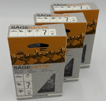 3x Sägekette 3/8", 1,3 mm, Halbmeißel, 40 TG, Ersatzkette 3x Sägekette 3/8", 1,3 mm, Halbmeißel, 40 TG, Ersatzkette