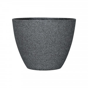 Blumentopf Ø: 37 x H: 29 cm Concrete Dark Grey, für Innen & Aussen, 21 Liter