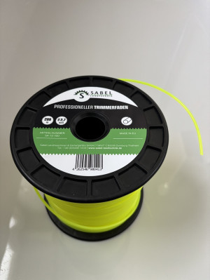 Sabel GmbH, Mähfaden, 2,7 mm 209 Meter, Trimmerfaden, Profil rund, Nylonfaden, Freischneider