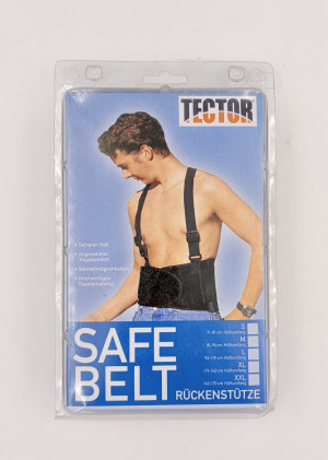 Original TECTOR SAFEBELT verstellbarer Rückenstützgurt (8180) für optimalen Arbeitsschutz
