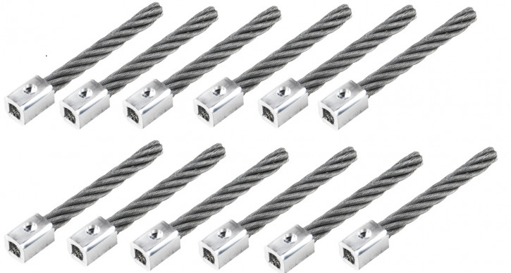 12 x Wildkrautbüschel Länge 260mm 4 Kant, passend zu Wildbrautbiene, Westermann