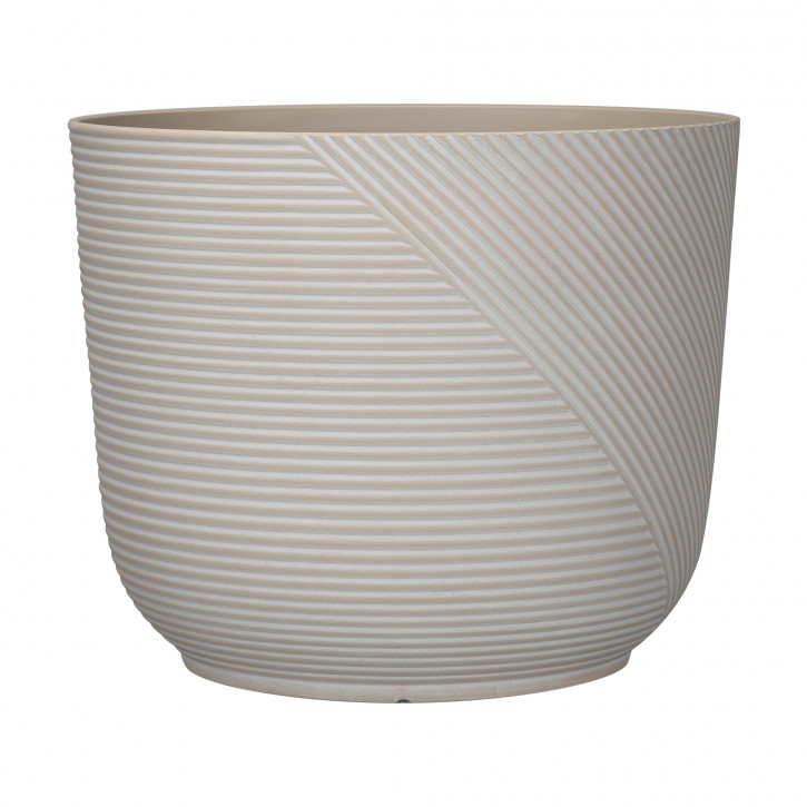 Blumentopf Ø: 40 x H: 33 cm Prado Camel, Beige, für Innen & Aussen, 32,8 Liter