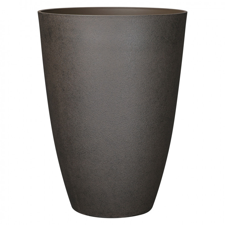 Blumentopf Ø: 41 x H: 55,7 cm Faux Chocolate, für Innen & Aussen, 49 Liter