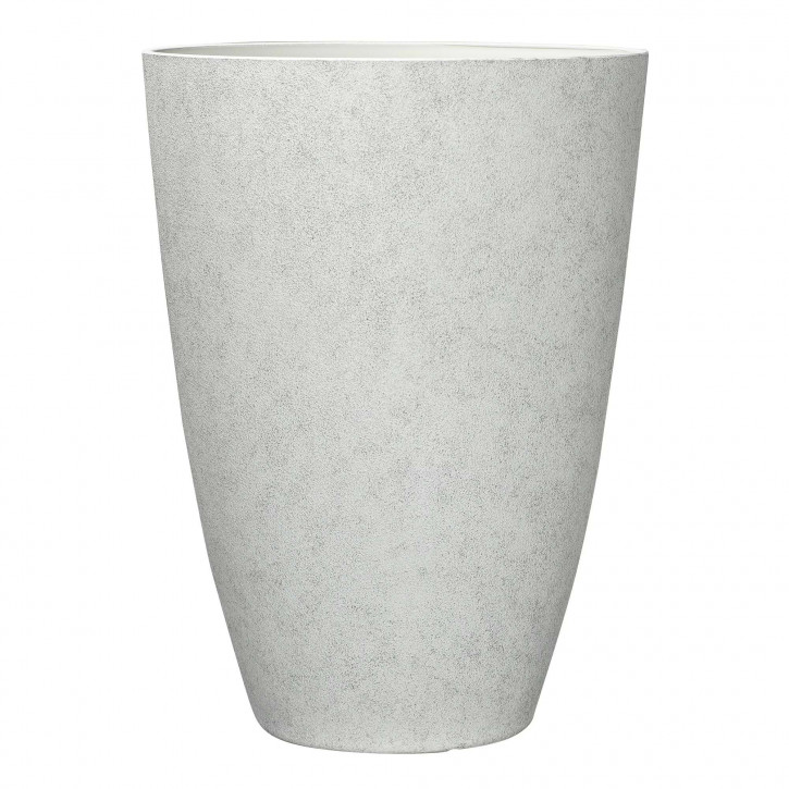 Blumentopf Ø: 41 x H: 55,7 cm Faux White, für Innen & Aussen, 49 Liter