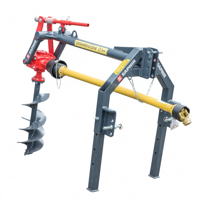 SAPHIR Anbau Erdbohrer Zapfwelle GREIF 301, Kat.I/II, Ø Bohrer 300 mm, L: 800 mm