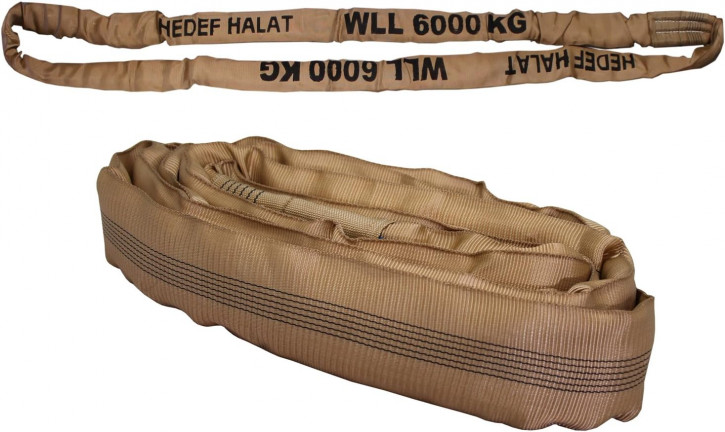 6 To. 3 Meter Bandschlinge Rundschlingen Hebegurt Krangurt Kranschlinge Schlupp