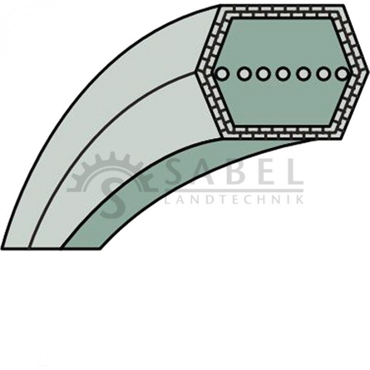 Keilriemen passend für JOHN DEERE, 261, 160, 4310, 4210, Vergl.-Nr.: M84505