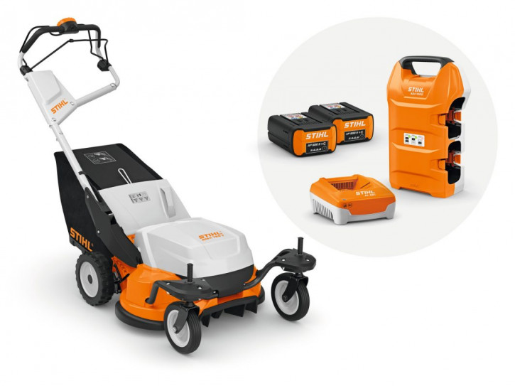 STIHL Akku-Rasenmäher RMA 765 V - AP-System, 63 cm Schnittbreite (mit Akku 2x AP 500 S & Schnellladegerät)